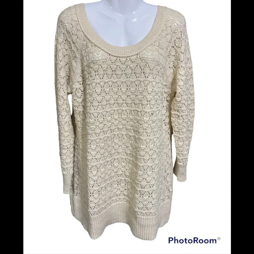 NWOT American Eagle Outfitters Open Knit Long Line Sweater